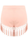 Rose Tassel Tailored Shorts