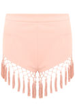 Rose Tassel Tailored Shorts