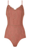 Pink Scalloped Lace Detailed Body
