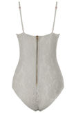 White Scalloped Lace Detailed Body