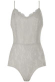 White Scalloped Lace Detailed Body