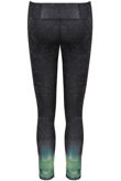 Black Dotted Print Fitted Leggings