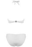 White Mesh Insert Bikini Set