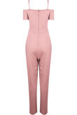 Rose Cross Front Bardot Jumpsuit