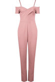 Rose Cross Front Bardot Jumpsuit