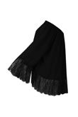 Black Off The Shoulder Lace Border Blouse