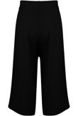 Black Zip Up Wide Leg Trousers 