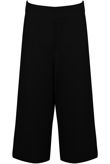 Black Zip Up Wide Leg Trousers 