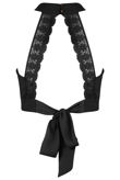 Black Keyhole Tie Back Crop Top