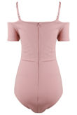 Rose Cross Front Bardot Bodysuit