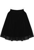 Black Tulle Knee Length Skirts 