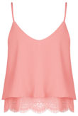 Rose Lace Hem Cami Top
