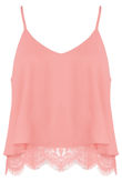Rose Lace Hem Cami Top