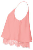 Rose Lace Hem Cami Top