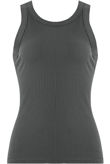 Grey Vertical Stripe Textured Vest