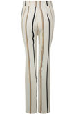 White Stripe Crossover Front Cut Out Trousers