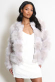 Light Grey Soft Faux Fur Jacket