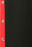 Black & Red Snap Buttoned Trouser
