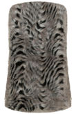 Grey Faux Fur Animal Print Gilet 