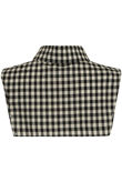 Black Gingham Bib Collar