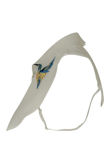 White Embroidered Bib Collar