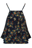 Blue Floral Printed Swing Cami