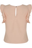Rose Ruffle Cap Sleeved Top