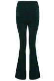 Green Bootcut Corduroy Trousers 