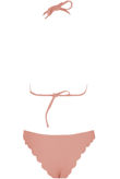 Pink Halter Neck Bikini Set