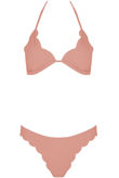 Pink Halter Neck Bikini Set