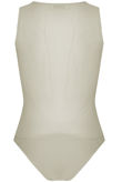 White Netted Sleeveless Bodysuit