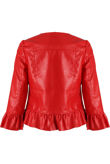 Red Box Faux Leather Jackets
