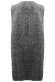 Grey Soft Fur Longline Gilet