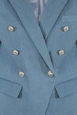 Double Breasted Denim Blazer