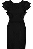 Black Butterfly Sleeves Lace Shift Dres