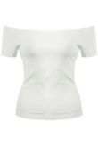 Mix Pack Ribbed Bardot Crop Top