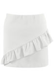 White Frill Trim Skirt