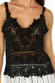 Black Crochet Cami Top