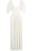 White Polka Dot Pleated Off Shoulder Palazzo Jumpsuit