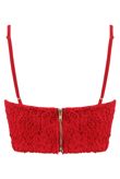 Red Scallop Edge Crochet Bralet