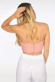 Rose Scallop Edge Crochet Bralet