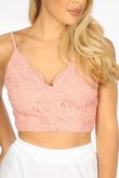 Rose Scallop Edge Crochet Bralet