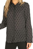 Black Circles Print Shirt