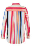 Red Stripes Hidden Placket Shirt