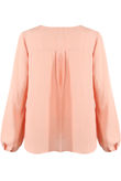 Rose V Neck Button Up Blouse