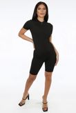 Black Active Playsuit 