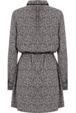 Black Paisley Print Shirt Dress 