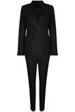 Double Breasted Blazer & Straight Pant Suit