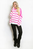 Fuchsia Striped Jumper