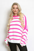 Fuchsia Striped Jumper